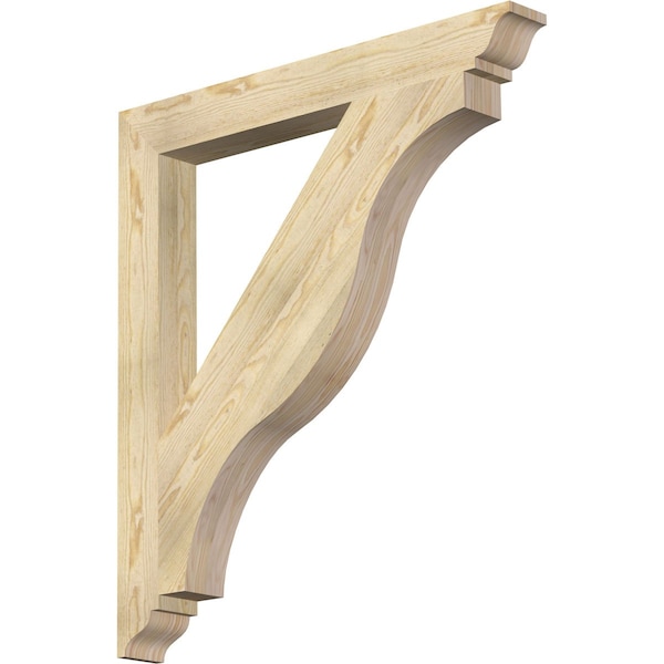 Ekena Millwork Funston Traditional Rough Sawn Bracket, Douglas Fir, 4"W x 36"D x 40"H BKT04X36X40FST01RDF - main